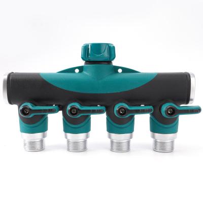 China 3/4 Adjustable T Handle Valves Irrigation Sprinkler Drip Irrigation Garden Hose Connector for sale