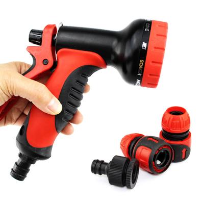 China High Quality Factory Household Soft Handle 10 Function Garden Water Gun Car Washer Tools Hose Nozzle Watering Gun for sale