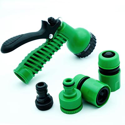 China Variable Flow Control 7 Pattern Spray Nozzle Set Garden Water Gun Car Joint Hose Nozzle Set for sale