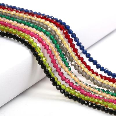 China High Quality Natural Gemstone Stone 3mm Small Faceted Crystal Spinel Glass Loose Beads Stone For DIY Jewelry Making for sale