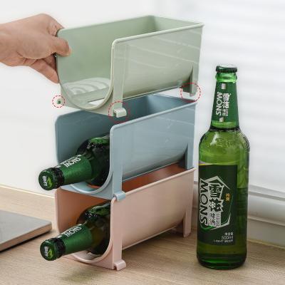 China Durable Home Rack Space Saving Freshness Preservation BBA318 Wine Cabinet Glass Bottle Storage Fridge Beer Storage for sale