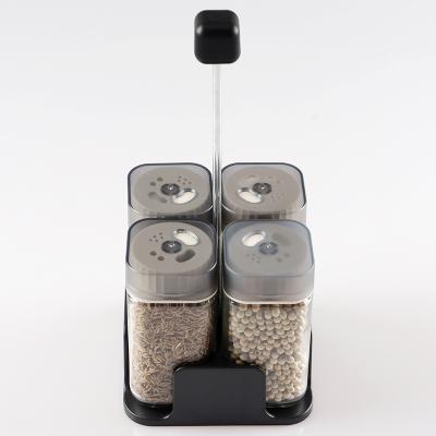 China Other BB041 Household Combination Jars ABS Seasoning Kitchen Cooking Seasoning Seasoning Storage Bottle for sale