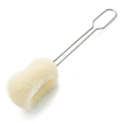 China Stocked 360 Degree BBA327 Rotate Household Washing Cup Cleaning Brush Handle Sponge Bottle Long Brush for sale