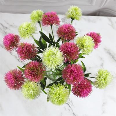 China DYS139 Home Decoration Artificial Plant Hotel Fake Flower Plants Green Plastic Simulation Dandelion Flower Arrangement Home Party Plant Decoration for sale