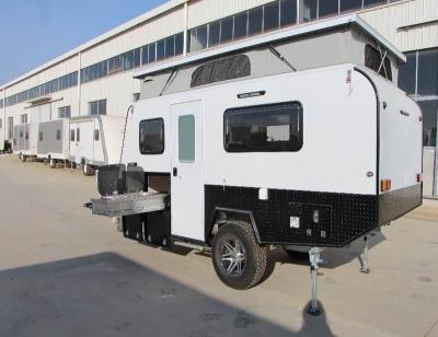 China Travel Trailer Camper Trailers 2018 Australian Standard With Aluminum Tool Box for sale