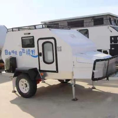 China 2022 Travel Trailer Teardrop Caravan Small Sandwich Panel OEM Manufacturer Factory Price Customized Travel Trailer for sale