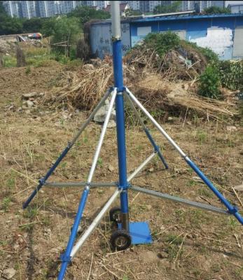 China 6--10m push-up mast  telescopic antenna mast and lightweight antenna mast with tripod stand for sale