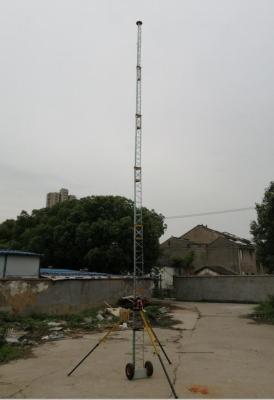 China Guyed Tower Portable Winch Up Telescopic Lattice Tower Outdoor Antenna Tower 60ft for sale