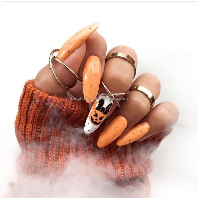 China French Wholesale bulk cute long tips suppliers diy nail art decorations accessories nail false tips set halloween press on nails for sale