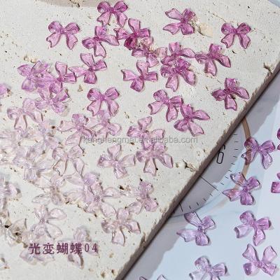 China Nail Salon Nail Art 100 pcs Nail Decoration 3d Charm Decals Stickers Accessories Crystal Bow Tie Bowknot Nail 3d Art Bow Decoration Nail Art for sale