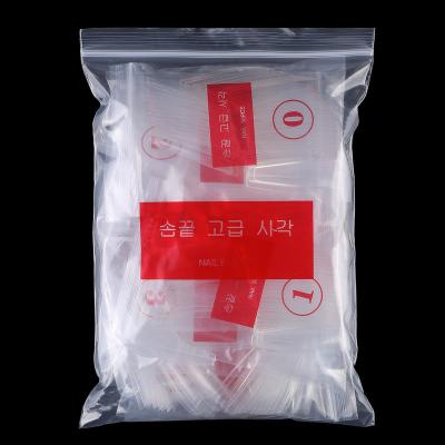 China Easy Apply Nail Art 600 PCS Bagged Long Salon Long Trapezoid Oval  False Artificial Nails Tip Acrylic Nails Tips for sale