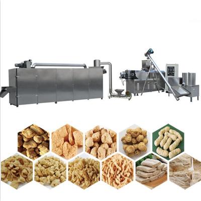 China Labor Saving Textured Soybean Protein Making Machine Soybean Chucks Machine Soybean Meat Processing Line for sale