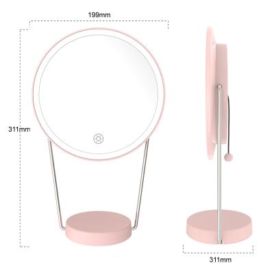 China Desk Lighted Make Up Mirror Led Vanity Mirror Lighted With Lamp Lights for sale