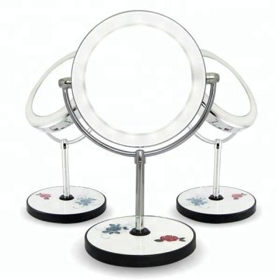 China Double Sides Lighted 1x/10x Magnifying Hollywood Led Makeup Mirror for sale