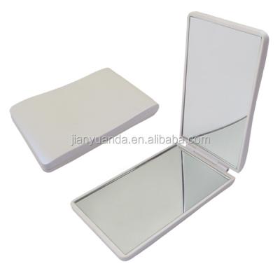 China Pocket Mirror Folding Wholesales Plastic Pocket Mirrors With Pearl White Color for sale