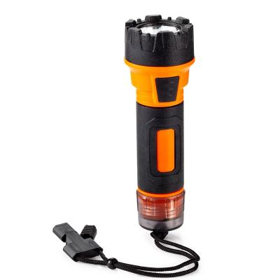 China 500m Torch Ultra Bright Lithium-ion Background LED Flashlight 400lm Battery Operated Flashlight With Emergency Whistle Water Proof for sale