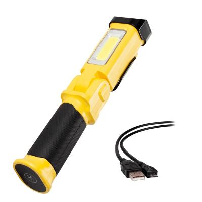 China 150 Degree Adjustable Bracket Inspection Light - 800 Lumens Foldable LED Flashlight Handheld Cordless Work Light with Magnetic Base for sale