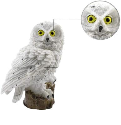 China Europe Solar Garden Lights Resin Owl Solar LED Outdoor Decorative Lights with Stake for Garden Lawn Pathway Yard Decor for sale