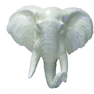 China Europe Color Painting Polyresin Elephant Statue Resin Custom Tourist DIY Decoration for sale