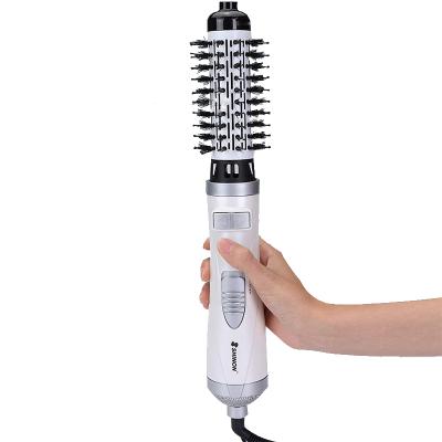 China Ceramic 2 in 1 Brush Hair Blow Dryer Blow Up One Step Hair Dryer and Volumizer Styler for Salon Curling Straightening Rotating for sale