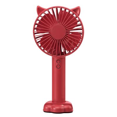 China Electric Portable Rechargeable Mini Desktop Fan Night Light with Low Fan 3 Indoor Handheld Adjustable Modes Cooling for Home Office Camping for sale