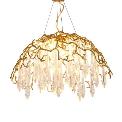 China Retail Store Cafe Brass Lamps Decor Ceiling Nightclub Pendant Lamp Home Glass Chandelier for sale