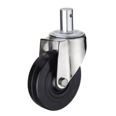 China PIVOT 11 Caster Wheel Rubber Hard Standard Industrial Swivel Caster Wheels for sale