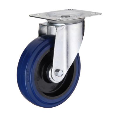 China PIVOT EN12531 Elastic Core Caster Hot-selling Nylon Rubber Wheels For Industrial Application for sale