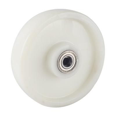 China Single wheel 5% off 4 5 6 European type double PA nylon wheel 8 inch ball bearing for trolley heavy duty wheel industrial caster for sale