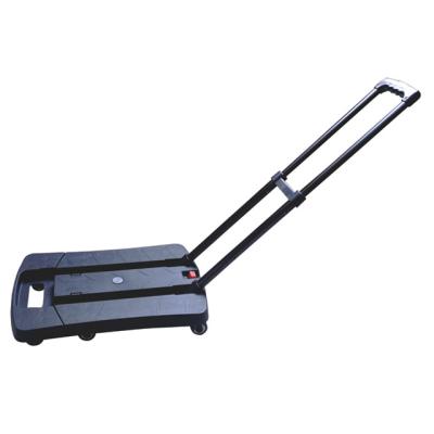 China Material Handling Slient 100kg Folding Platform Hand Trolley With 2