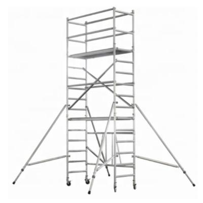 China Wholesale EN1004 Modern Movable Portable Folding Mini Scaffolding Tower Part Aluminum Scaffolding for sale