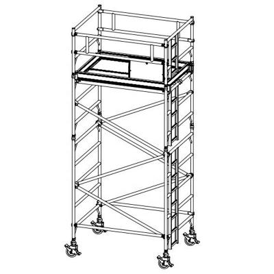 China Traditional Manufacturer 3m Scaffolding Tower Double Bearing Width For Maintenance for sale