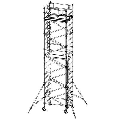 China EN1004 2 Person 7m Traditional Strong Scaffolding Tower With Outriggers for sale