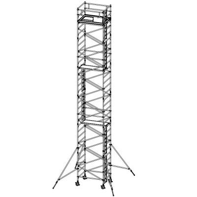 China 11m Double Wide Traditional Indoor Durable Movable Aluminum Scaffolding for sale