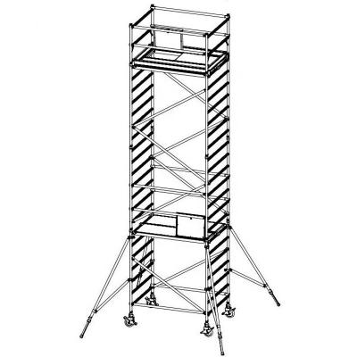 China Brand new aluminum scaffolding tower 6m traditional stallningar for installation for sale