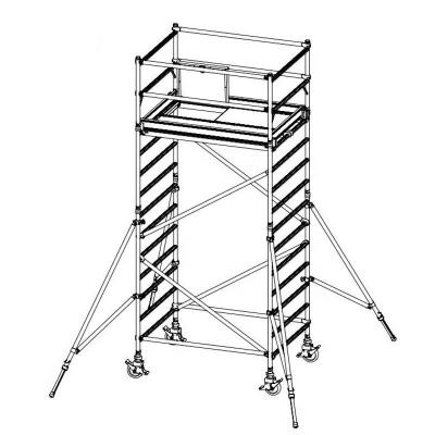 China 3m Traditional Professional Scaffolding Aluminum Mobile Scaffolding Tower for sale