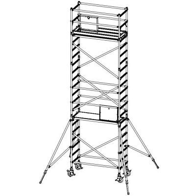 China Traditional Construction Maintenance Quickly Assembled 5m Mobile Scaffolding Tower for sale