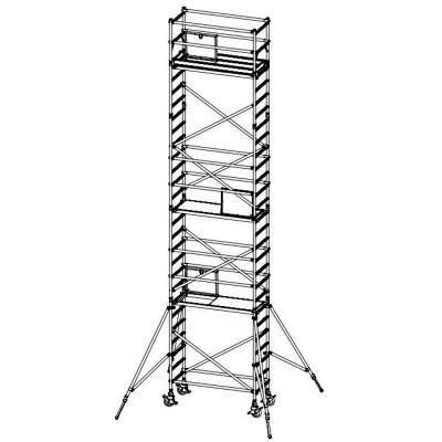 China Traditional EN1004 10m paint gutter access mobile scaffolding tower for hire for sale