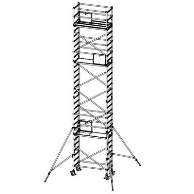 China Traditional Easy Transport 8m Types Mobile Scaffolding Tower For Glaziers for sale