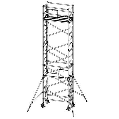 China Construction Equipment Scaffolding Traditional Durable Narrow 6m Aluminum for sale