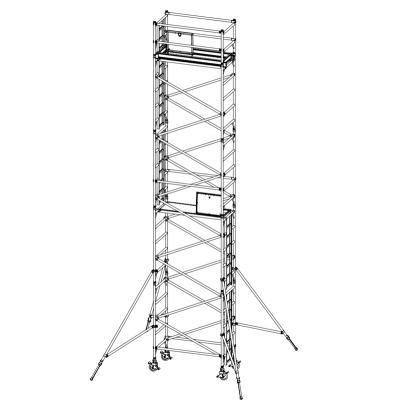 China Traditional 8m Durable Light Duty Indoor Aluminum Scaffolding Set for sale