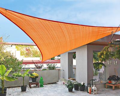 China Factory Supply Waterproof 5*5*5 Meters Yard Triangular Outdoor Garden Sail Umbrella Parasol Waterproof UV Sail for sale