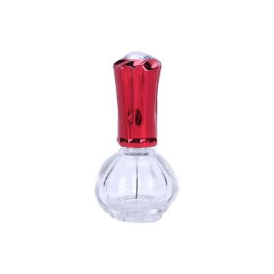 China Free-Lead Personal Care 12ml Creative Transparent Nail Polish Package Glass Empty Nail Polish Bottles With Brush for sale