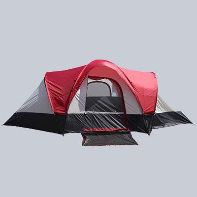 China Diagonal tying type Amazon Bestselling tent for 5-8 people two bedroom tent outdoor camping tent for sale