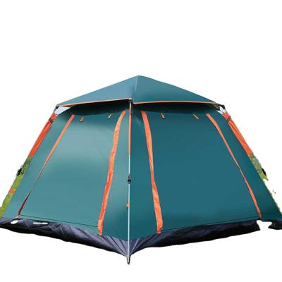 China Diagonal Tying Type 4 People Waterproof Portable Outdoor Camping Tent Sets for sale