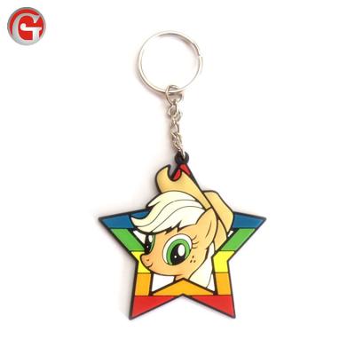 China metal & High Quality Custom PVC Promotion Activity Custom Responsive Led PVC Plastic Soft Key Chain for sale