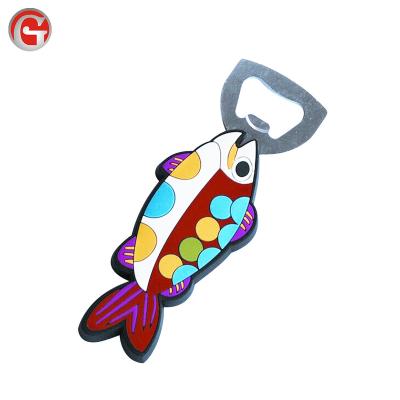 China Wholesale Viable High Quality Handy PVC Magnet Bottle Opener for sale