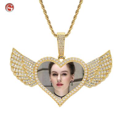 China Custom Hiphop Photo Necklace Pendants For Men Fashion Hip Hop Jewelry Necklace for sale