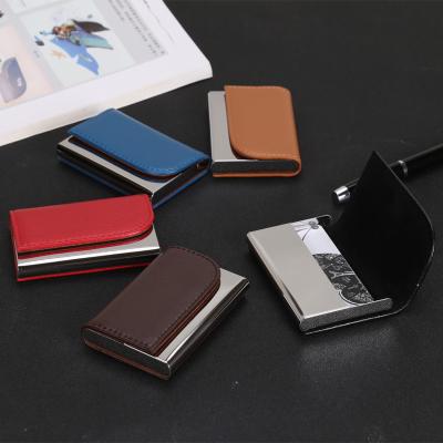 China Fashion Factory Wholesale High Quality Existing Leather ID Card Holder Wallet For Gift for sale