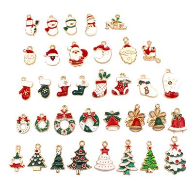 China Factory Wholesale Eco-friendly Metal Christmas Decoration Ornament Charms DIY Jewelry Accessories Tassel Pendant for sale